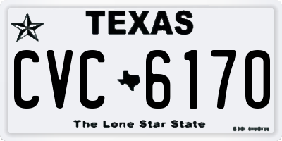 TX license plate CVC6170