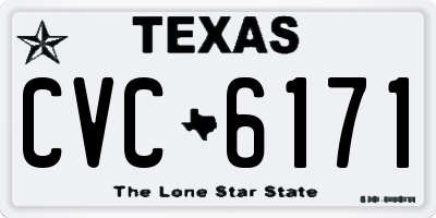 TX license plate CVC6171