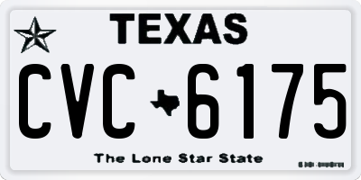 TX license plate CVC6175