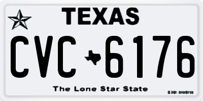 TX license plate CVC6176