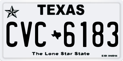 TX license plate CVC6183