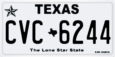 TX license plate CVC6244