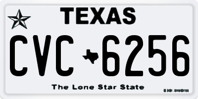 TX license plate CVC6256