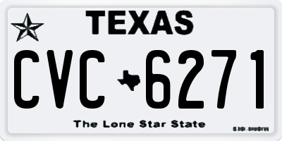 TX license plate CVC6271
