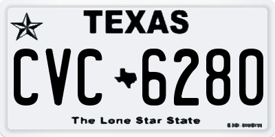 TX license plate CVC6280