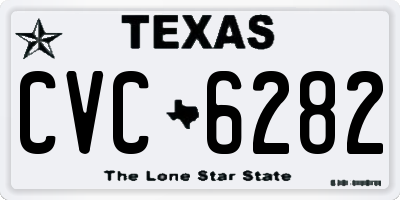 TX license plate CVC6282