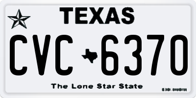 TX license plate CVC6370