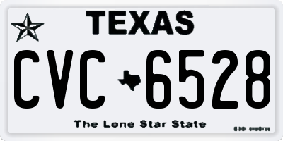 TX license plate CVC6528