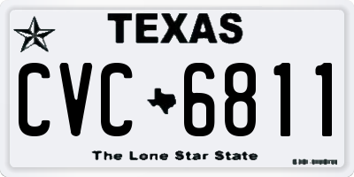TX license plate CVC6811