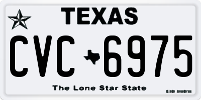 TX license plate CVC6975