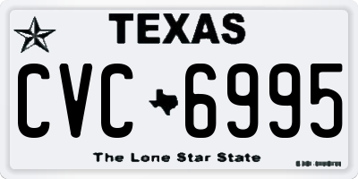 TX license plate CVC6995