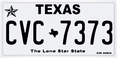 TX license plate CVC7373