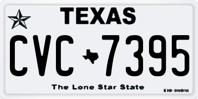 TX license plate CVC7395