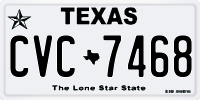 TX license plate CVC7468