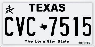 TX license plate CVC7515