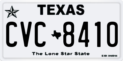 TX license plate CVC8410