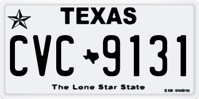 TX license plate CVC9131