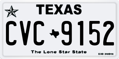 TX license plate CVC9152