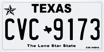TX license plate CVC9173