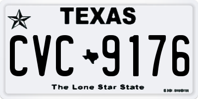 TX license plate CVC9176