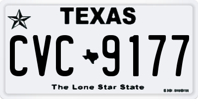TX license plate CVC9177
