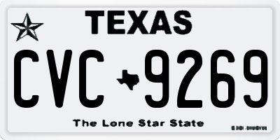 TX license plate CVC9269