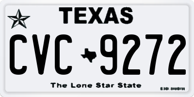 TX license plate CVC9272