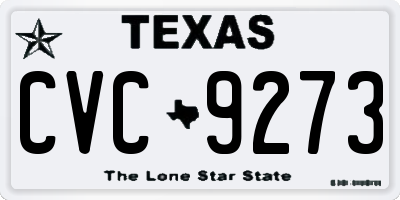 TX license plate CVC9273