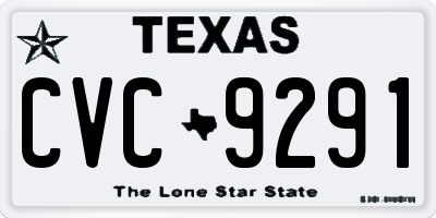 TX license plate CVC9291