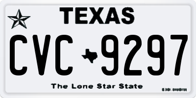 TX license plate CVC9297