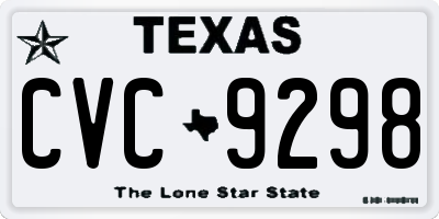 TX license plate CVC9298