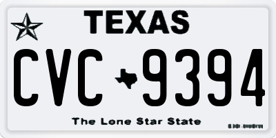 TX license plate CVC9394