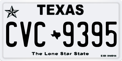 TX license plate CVC9395