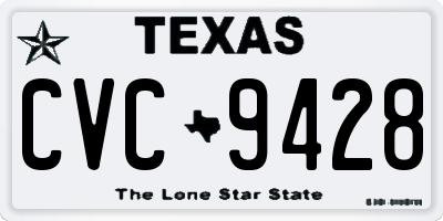 TX license plate CVC9428
