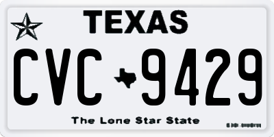 TX license plate CVC9429