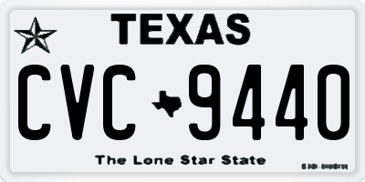 TX license plate CVC9440