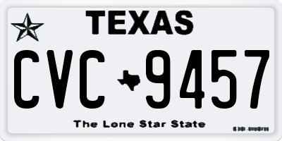 TX license plate CVC9457
