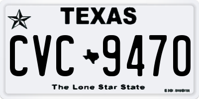 TX license plate CVC9470