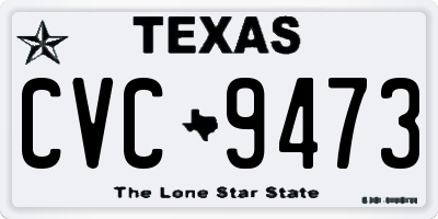 TX license plate CVC9473