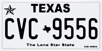 TX license plate CVC9556