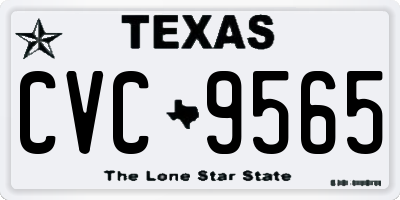 TX license plate CVC9565