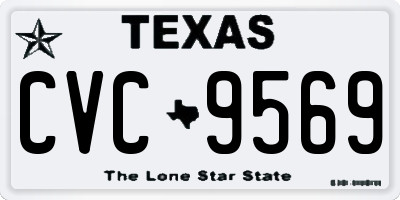 TX license plate CVC9569