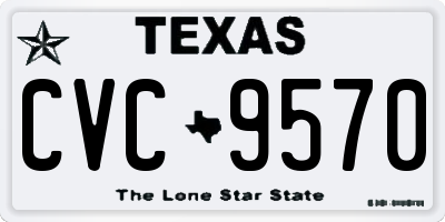 TX license plate CVC9570