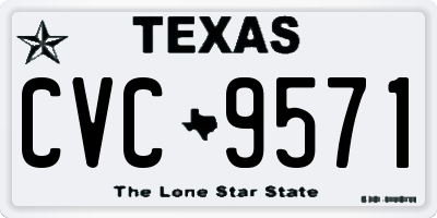 TX license plate CVC9571