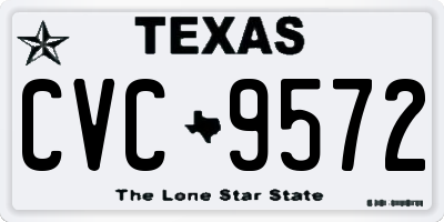 TX license plate CVC9572