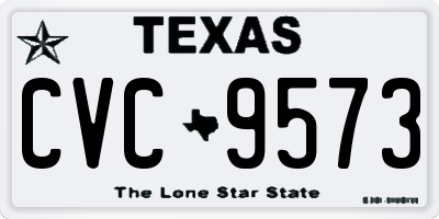 TX license plate CVC9573