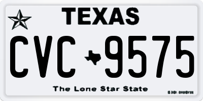 TX license plate CVC9575
