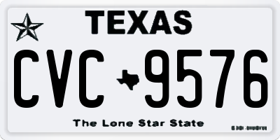 TX license plate CVC9576