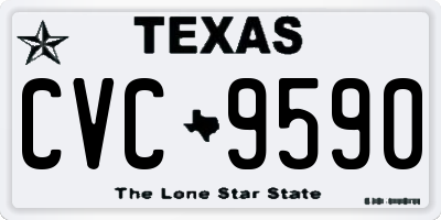 TX license plate CVC9590