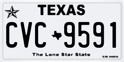TX license plate CVC9591